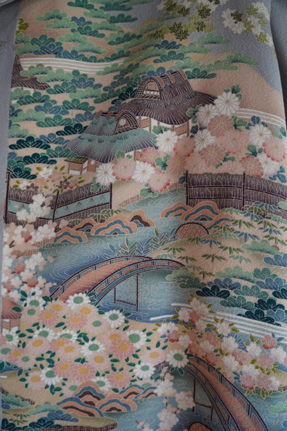 【親子アロハ】茶屋辻模様の色留袖リメイクアロハシャツ