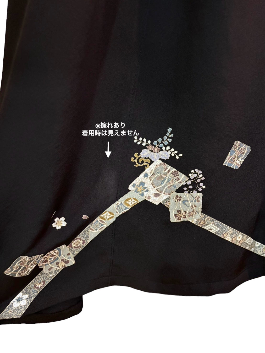 【桜・金駒刺繍】付け下げリメイクドレスコート