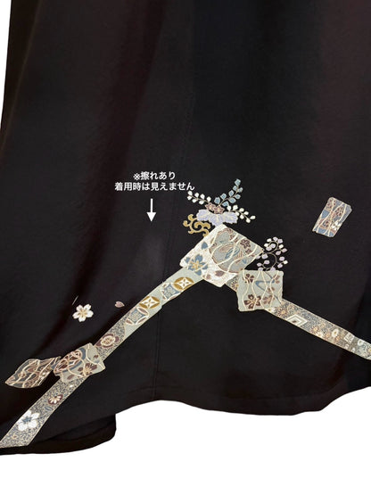 【桜・金駒刺繍】付け下げリメイクドレスコート